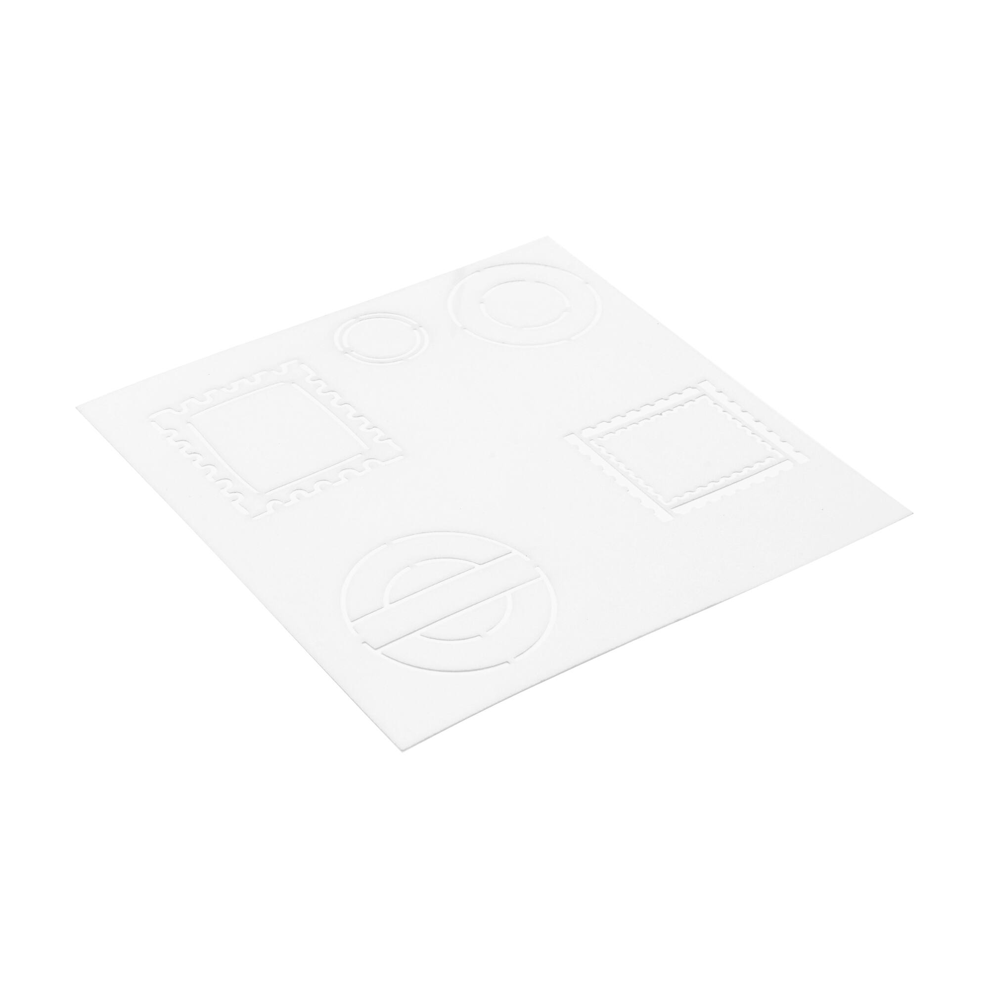 6" x 6" Postal Print Layering Stencil Set by Recollections™